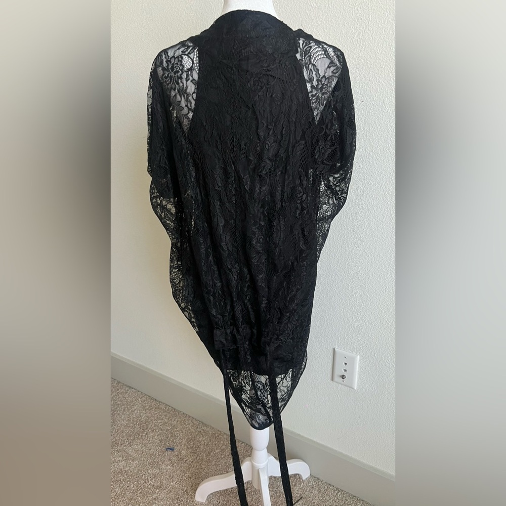 Lace mason dress with 100% silk lining - Picture 5 of 13